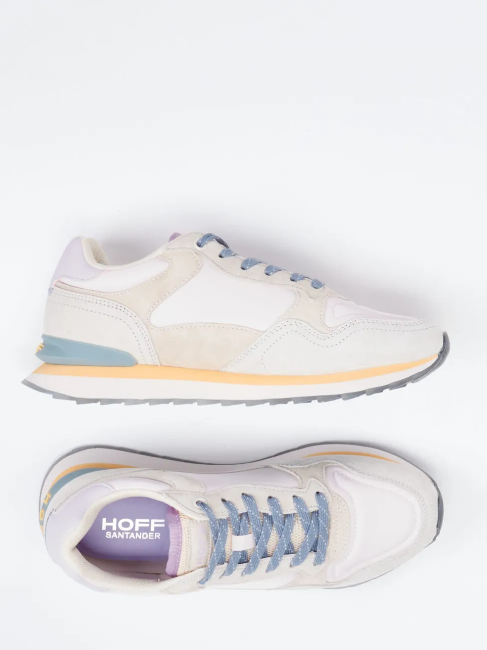 THE HOFF BRAND – Sneaker aus Veloursleder und Mesh Rosé