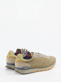 THE HOFF BRAND – Sneaker aus Textil und Veloursleder khaki