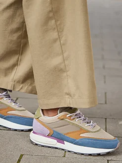 THE HOFF BRAND – Sneaker aus Veloursleder multicolor