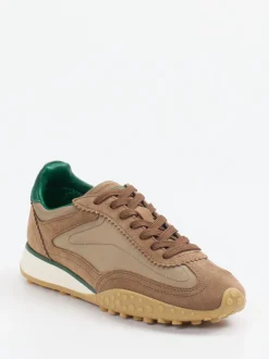 THE HOFF BRAND – Sneaker aus Veloursleder und Textil braun