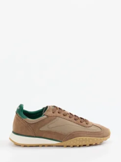 THE HOFF BRAND – Sneaker aus Veloursleder und Textil braun