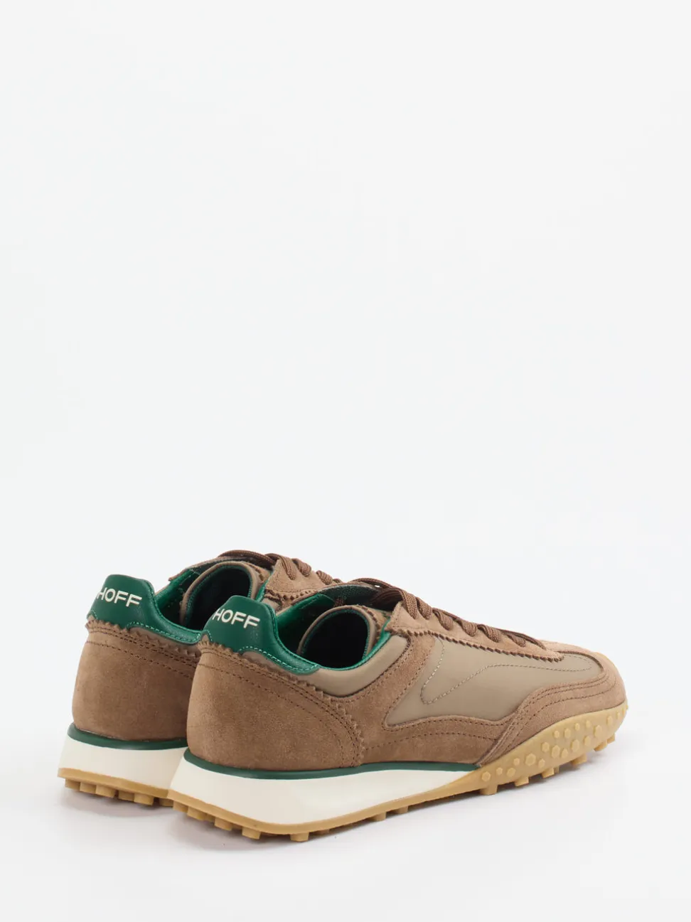 THE HOFF BRAND – Sneaker aus Veloursleder und Textil braun