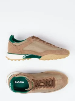 THE HOFF BRAND – Sneaker aus Veloursleder und Textil braun
