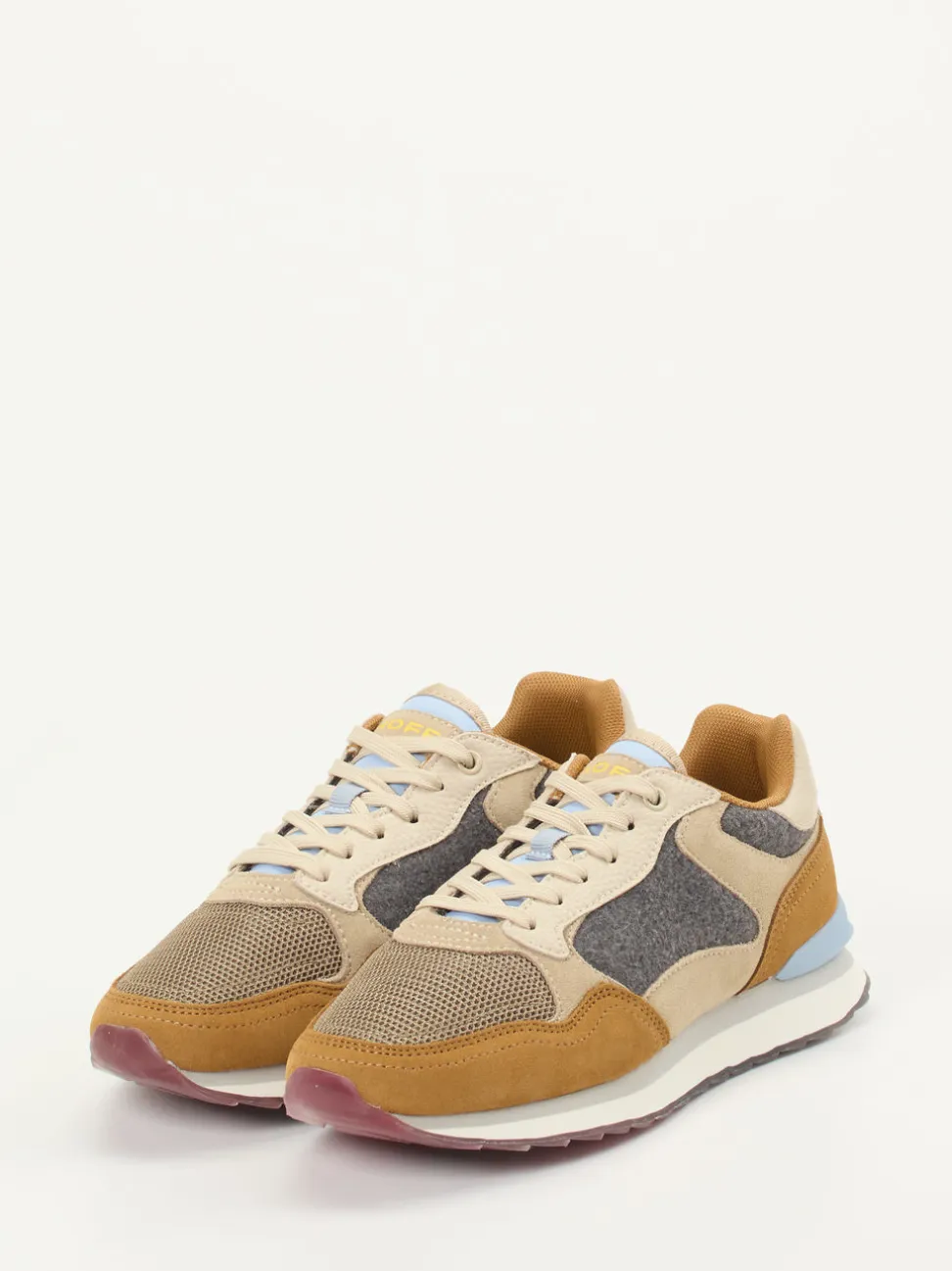 THE HOFF BRAND – Sneaker aus Veloursleder Beige