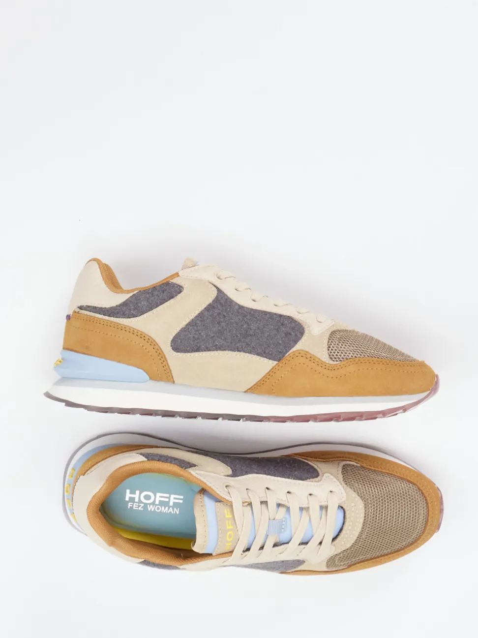 THE HOFF BRAND – Sneaker aus Veloursleder Beige
