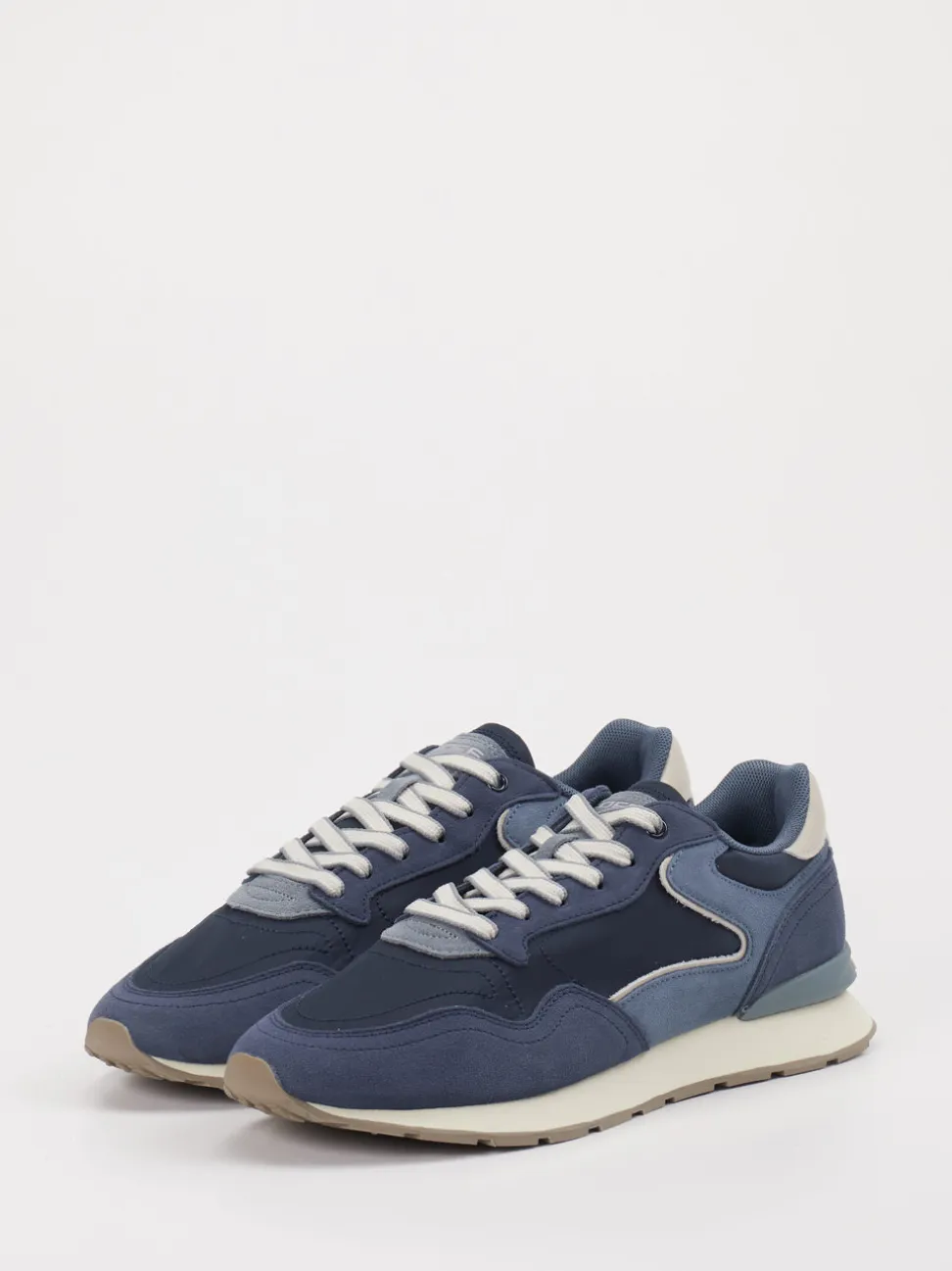THE HOFF BRAND – Sneaker aus Textil und Lederoptik marineblau