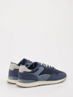 THE HOFF BRAND – Sneaker aus Textil und Lederoptik marineblau