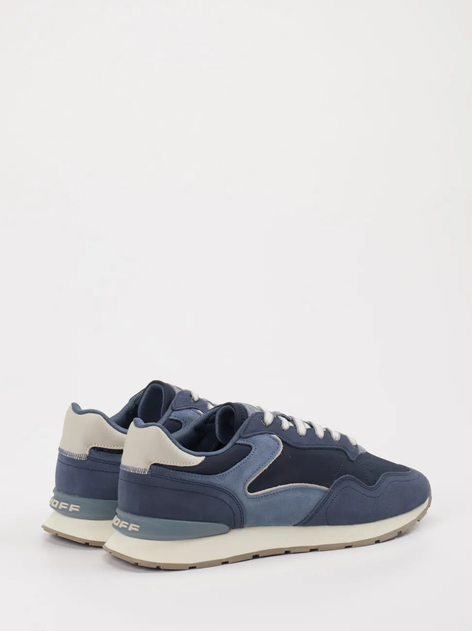 THE HOFF BRAND – Sneaker aus Textil und Lederoptik marineblau