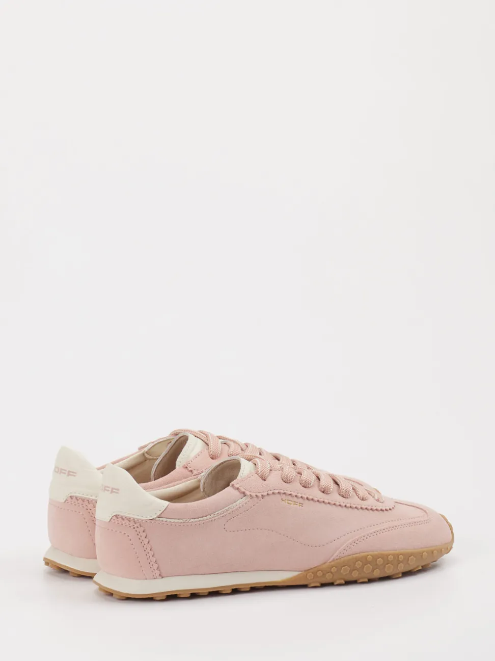 THE HOFF BRAND – Sneaker aus Veloursleder altrosa