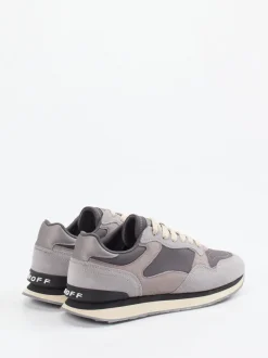 THE HOFF BRAND – Sneaker Berlin aus Veloursleder und Textil grau