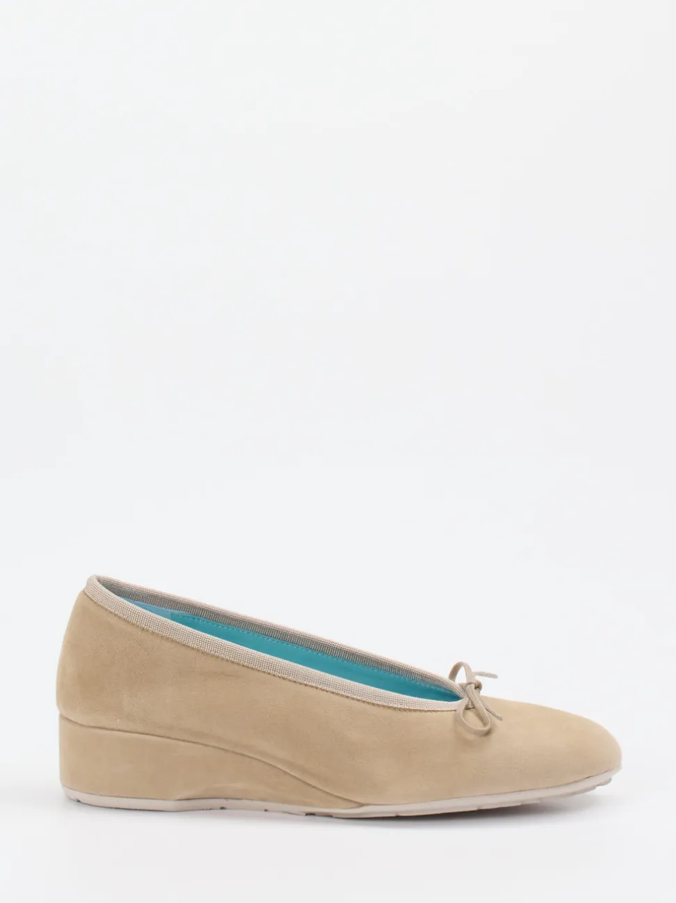 Thierry Rabotin – Ballerinas aus Veloursleder Beige