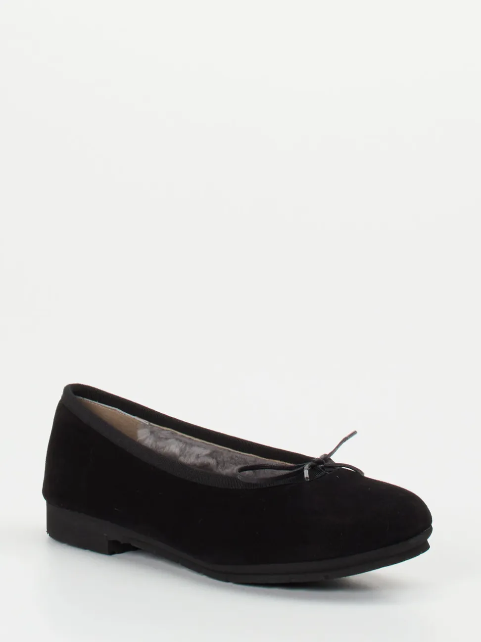 Thierry Rabotin – Ballerinas aus Veloursleder schwarz