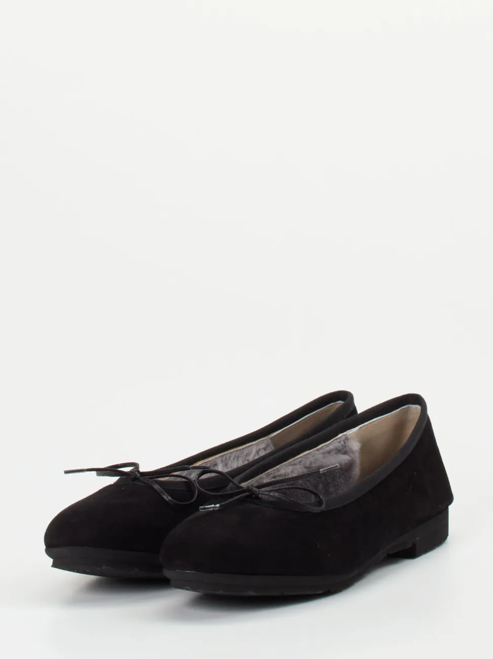 Thierry Rabotin – Ballerinas aus Veloursleder schwarz