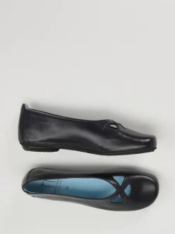 Thierry Rabotin – Ballerinas aus Lammleder Dunkelblau
