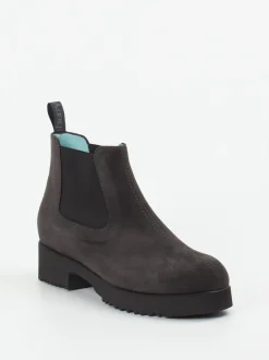 Thierry Rabotin – Chelsea Boots aus Veloursleder anthrazit
