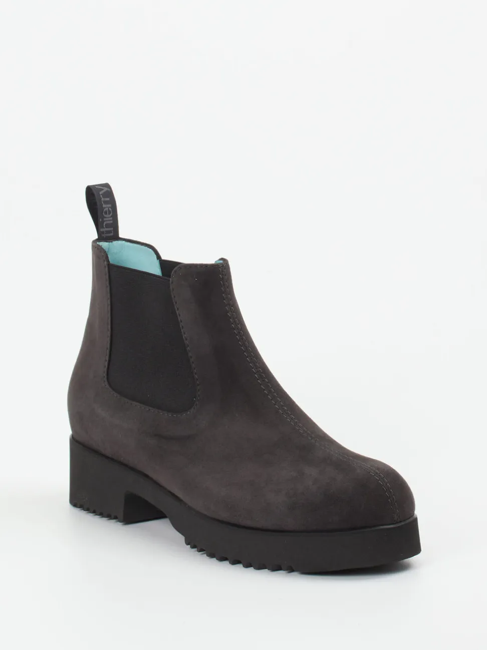 Thierry Rabotin – Chelsea Boots aus Veloursleder anthrazit