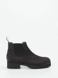 Thierry Rabotin – Chelsea Boots aus Veloursleder anthrazit