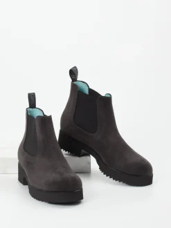 Thierry Rabotin – Chelsea Boots aus Veloursleder anthrazit