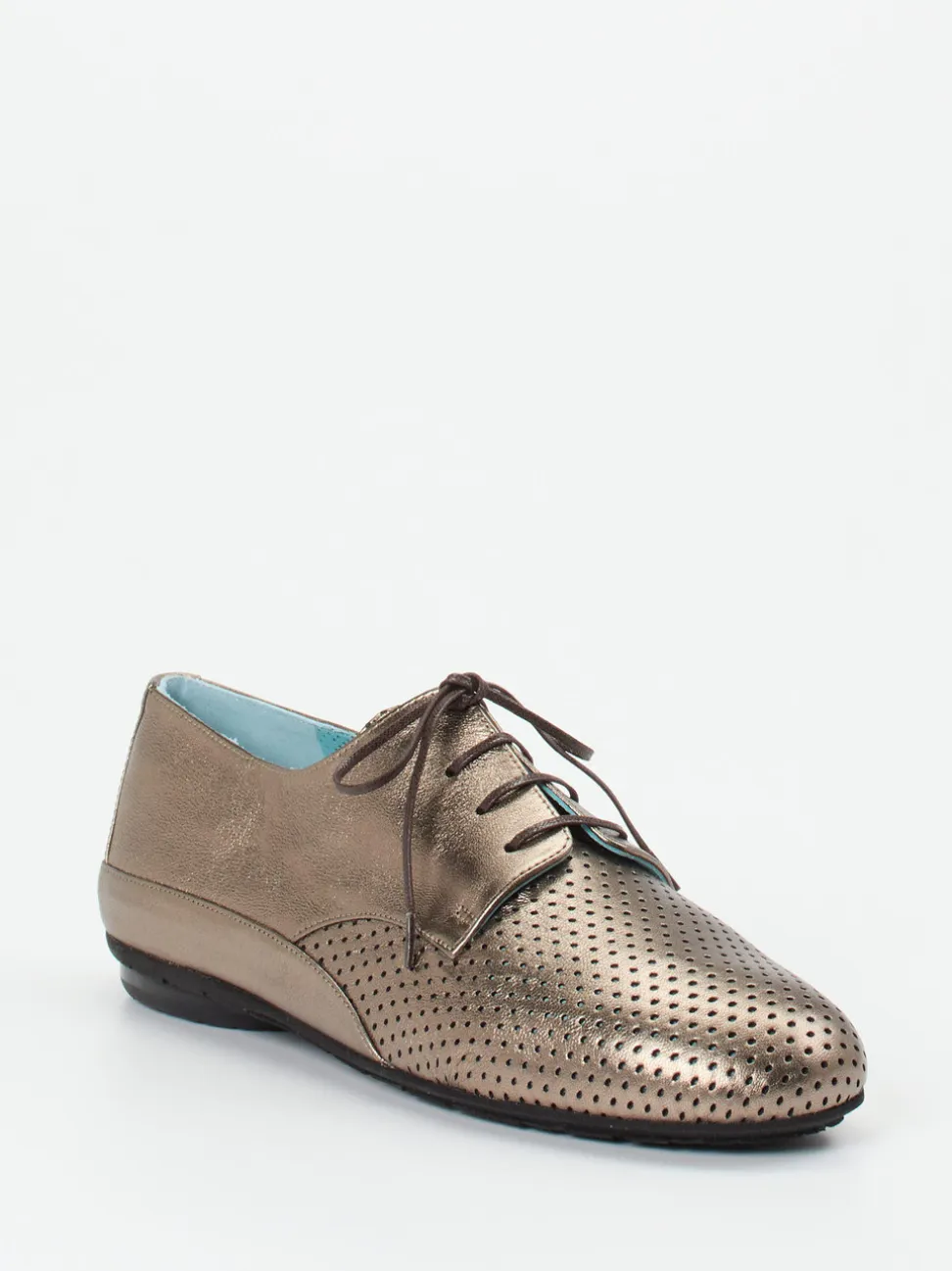 Thierry Rabotin – Derby-Schnürschuh aus Metallicleder grau