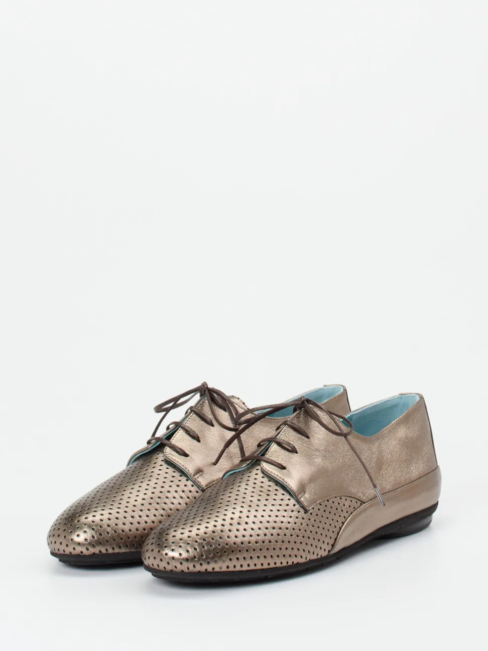 Thierry Rabotin – Derby-Schnürschuh aus Metallicleder grau