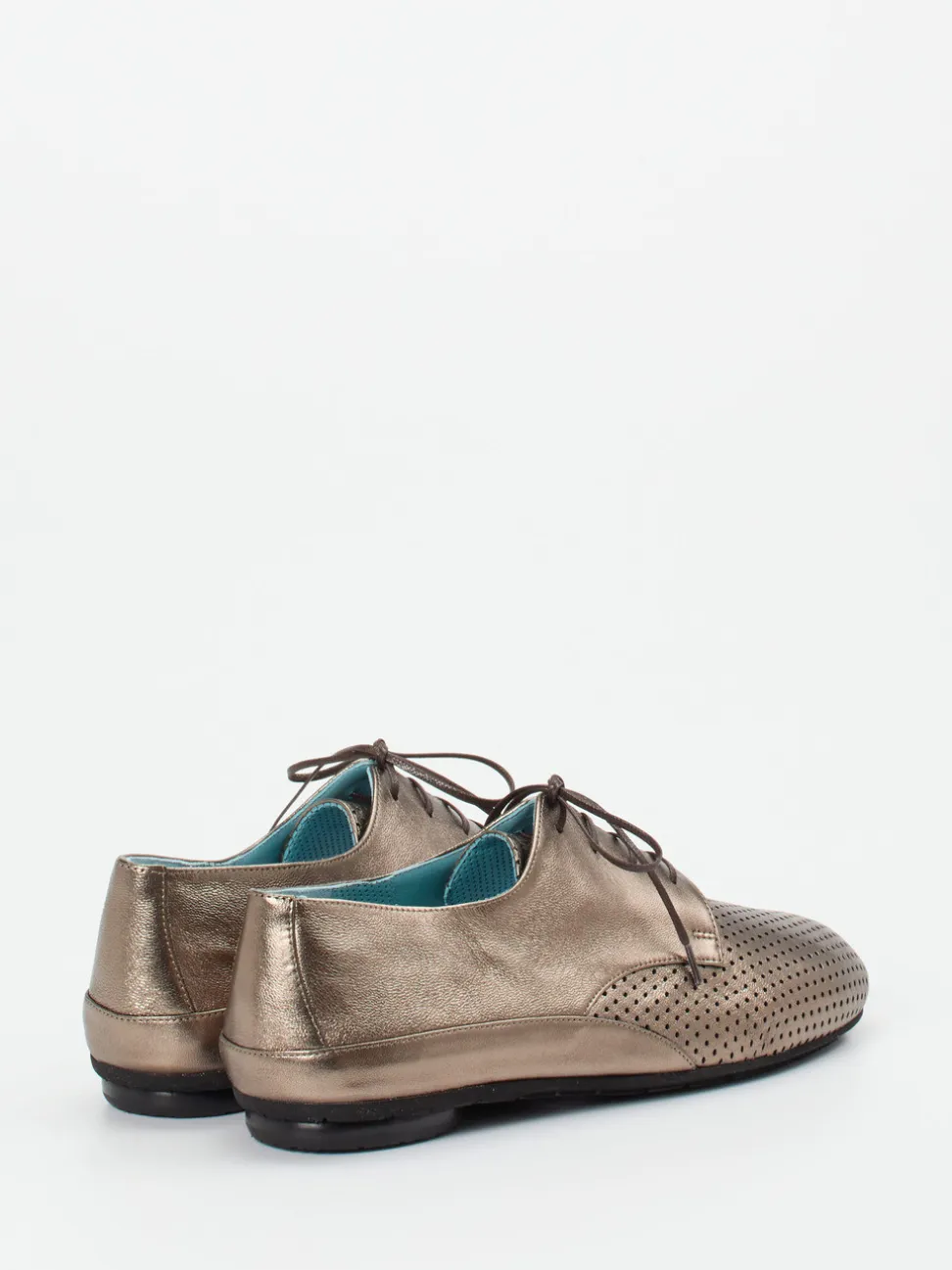 Thierry Rabotin – Derby-Schnürschuh aus Metallicleder grau