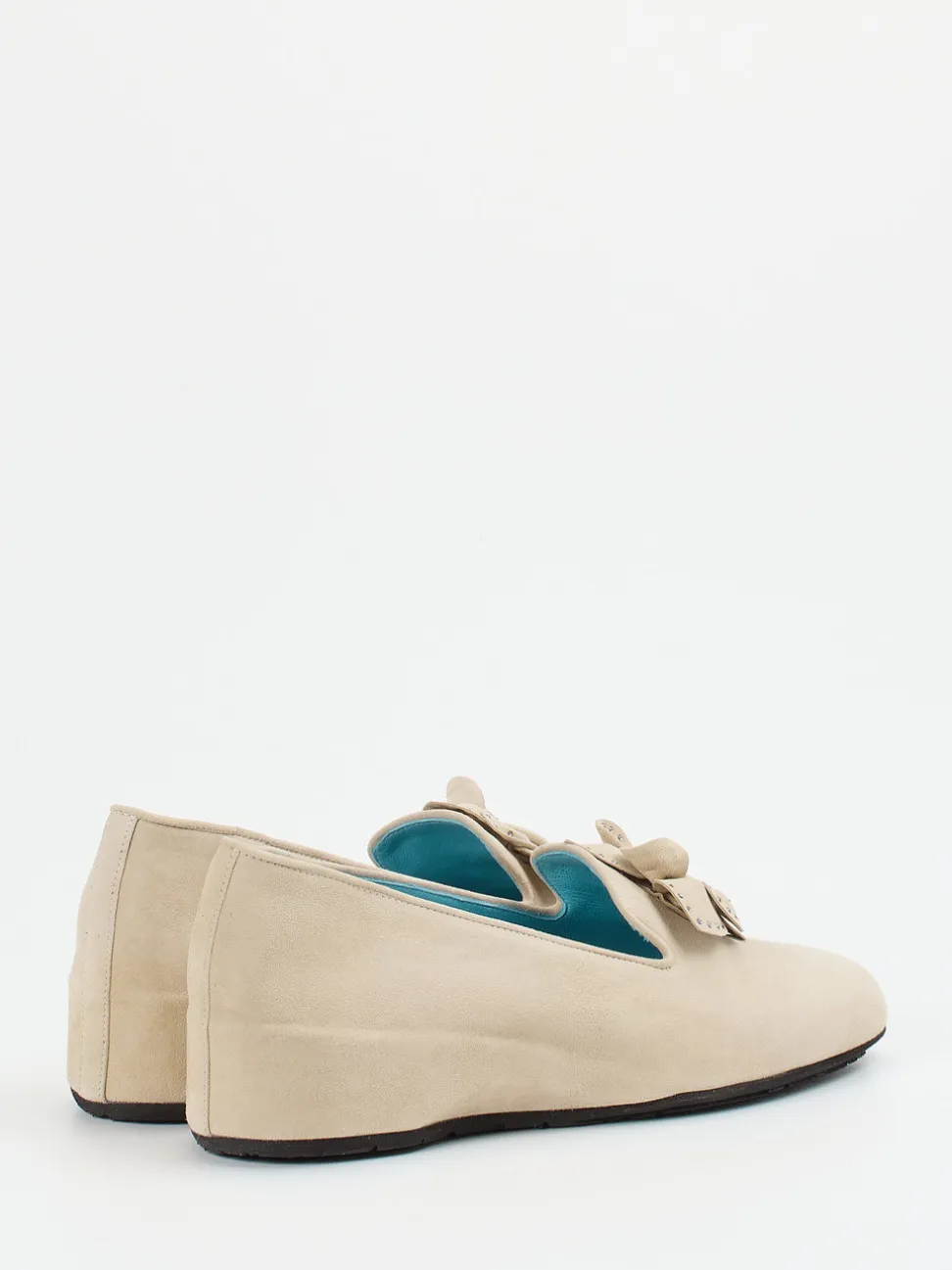 Thierry Rabotin – Keilpumps aus Veloursleder Beige