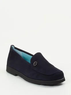 Thierry Rabotin – Loafer aus Veloursleder Dunkelblau