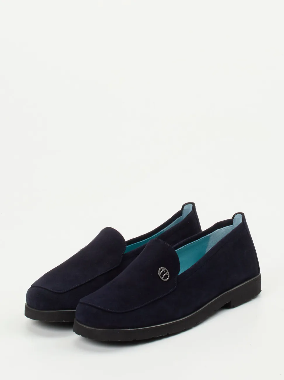 Thierry Rabotin – Loafer aus Veloursleder Dunkelblau