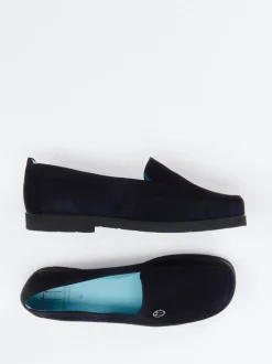 Thierry Rabotin – Loafer aus Veloursleder Dunkelblau