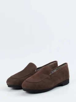 Thierry Rabotin – Loafer aus Veloursleder braun
