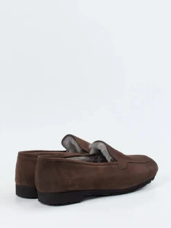 Thierry Rabotin – Loafer aus Veloursleder braun