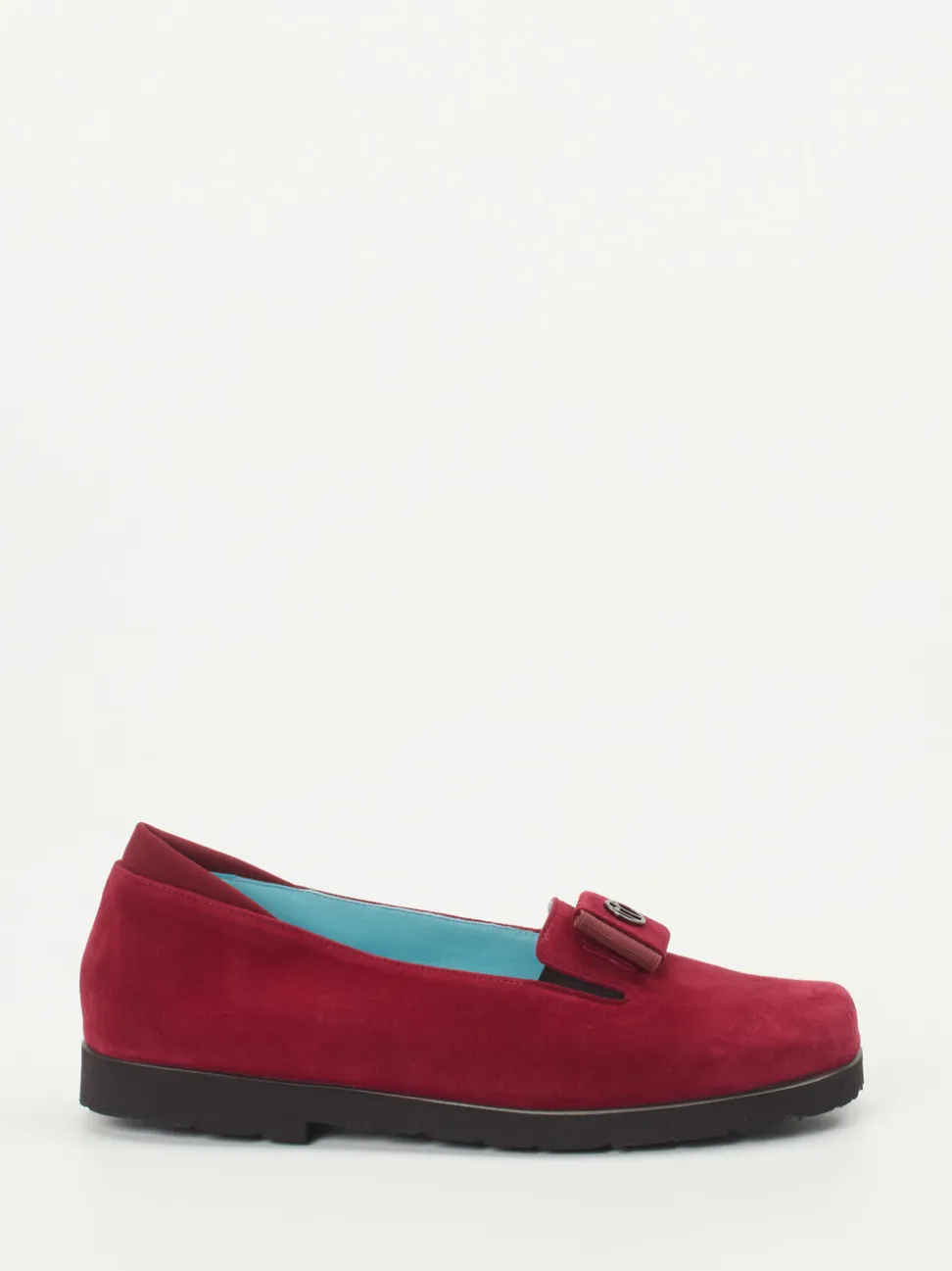 Thierry Rabotin – Loafer aus Veloursleder bordeauxrot