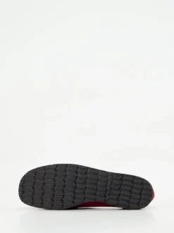 Thierry Rabotin – Loafer aus Veloursleder bordeauxrot
