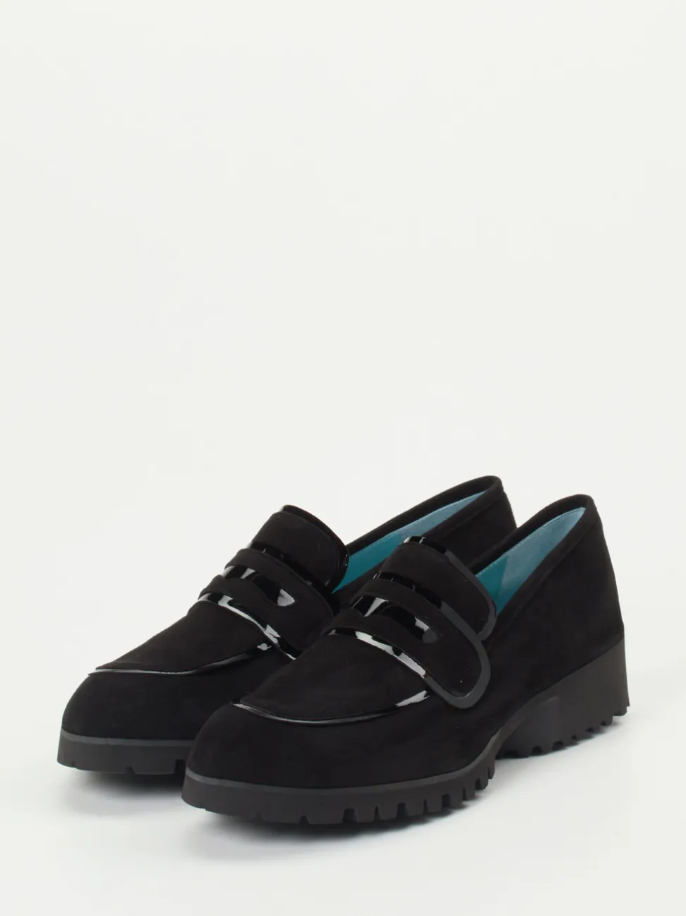 Thierry Rabotin – Loafer aus Veloursleder Schwarz