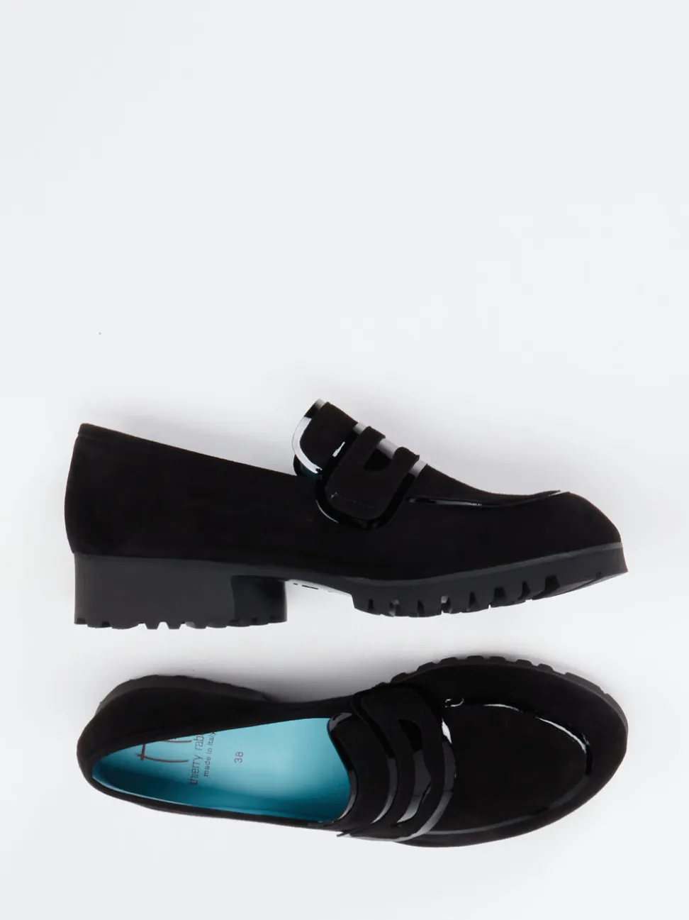 Thierry Rabotin – Loafer aus Veloursleder Schwarz