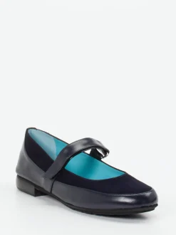 Thierry Rabotin – Mary Jane Ballerinas aus Lammleder Dunkelblau