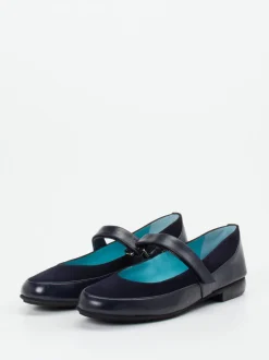 Thierry Rabotin – Mary Jane Ballerinas aus Lammleder Dunkelblau