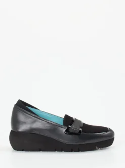 Thierry Rabotin – Plateau-Loafer aus Veloursleder Schwarz