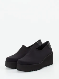 Thierry Rabotin – Plateau-Slipper aus Textil Schwarz