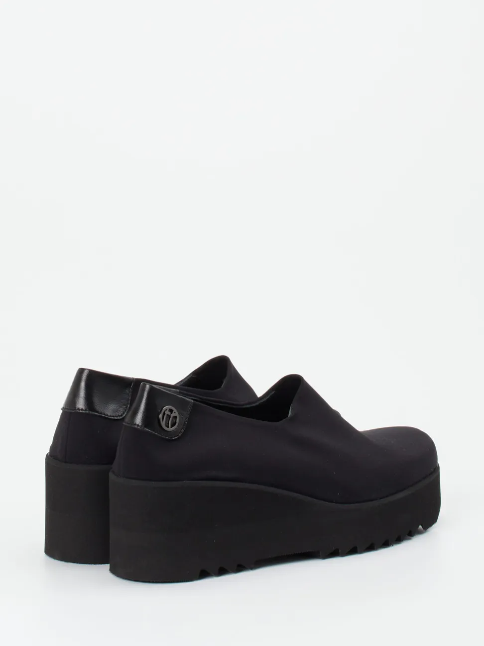 Thierry Rabotin – Plateau-Slipper aus Textil Schwarz