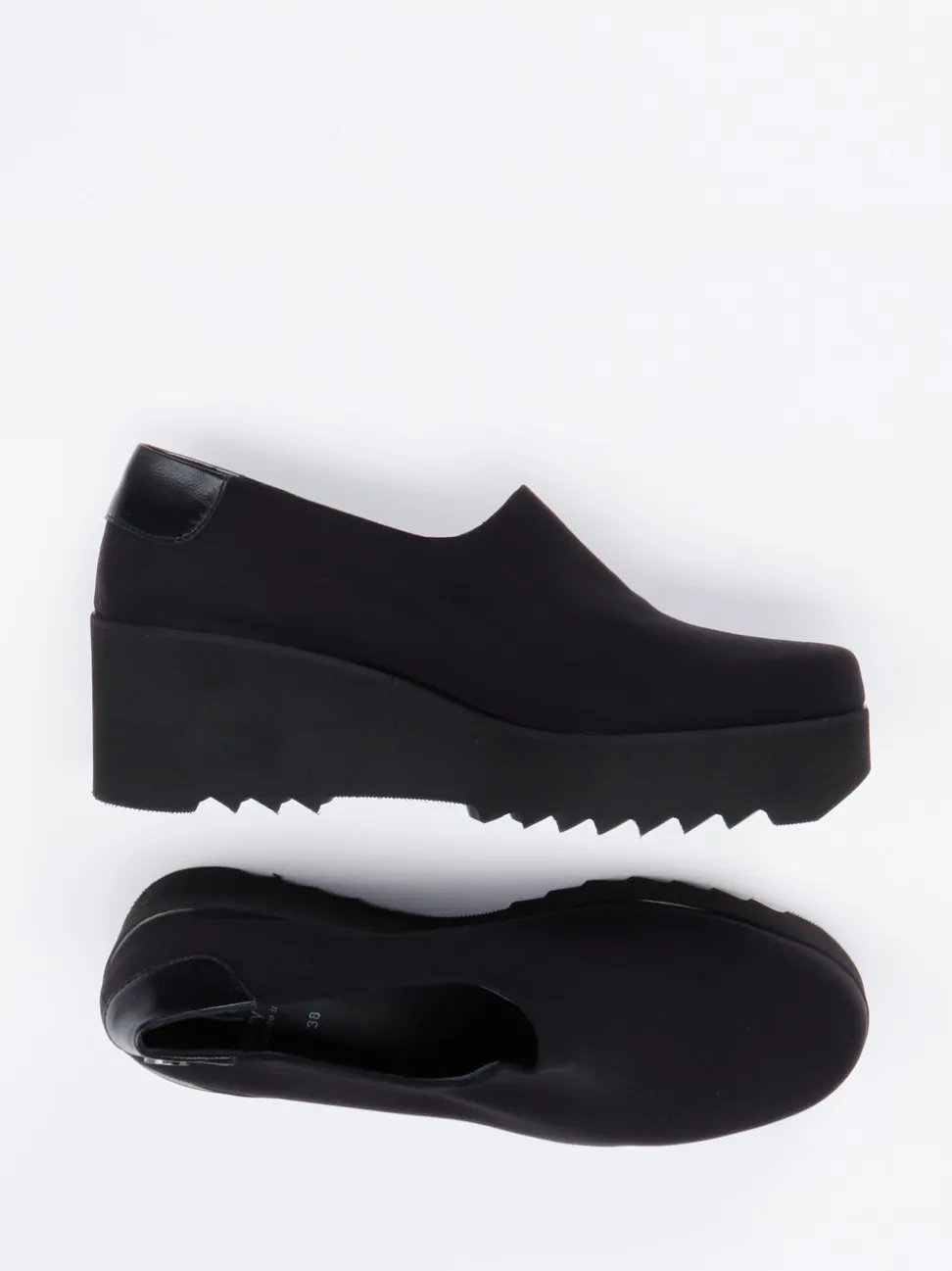 Thierry Rabotin – Plateau-Slipper aus Textil Schwarz