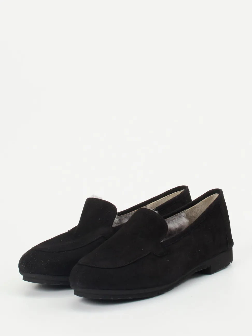 Thierry Rabotin – Slipper aus Veloursleder Schwarz