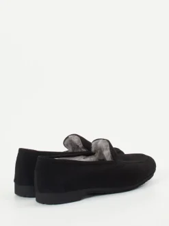 Thierry Rabotin – Slipper aus Veloursleder Schwarz