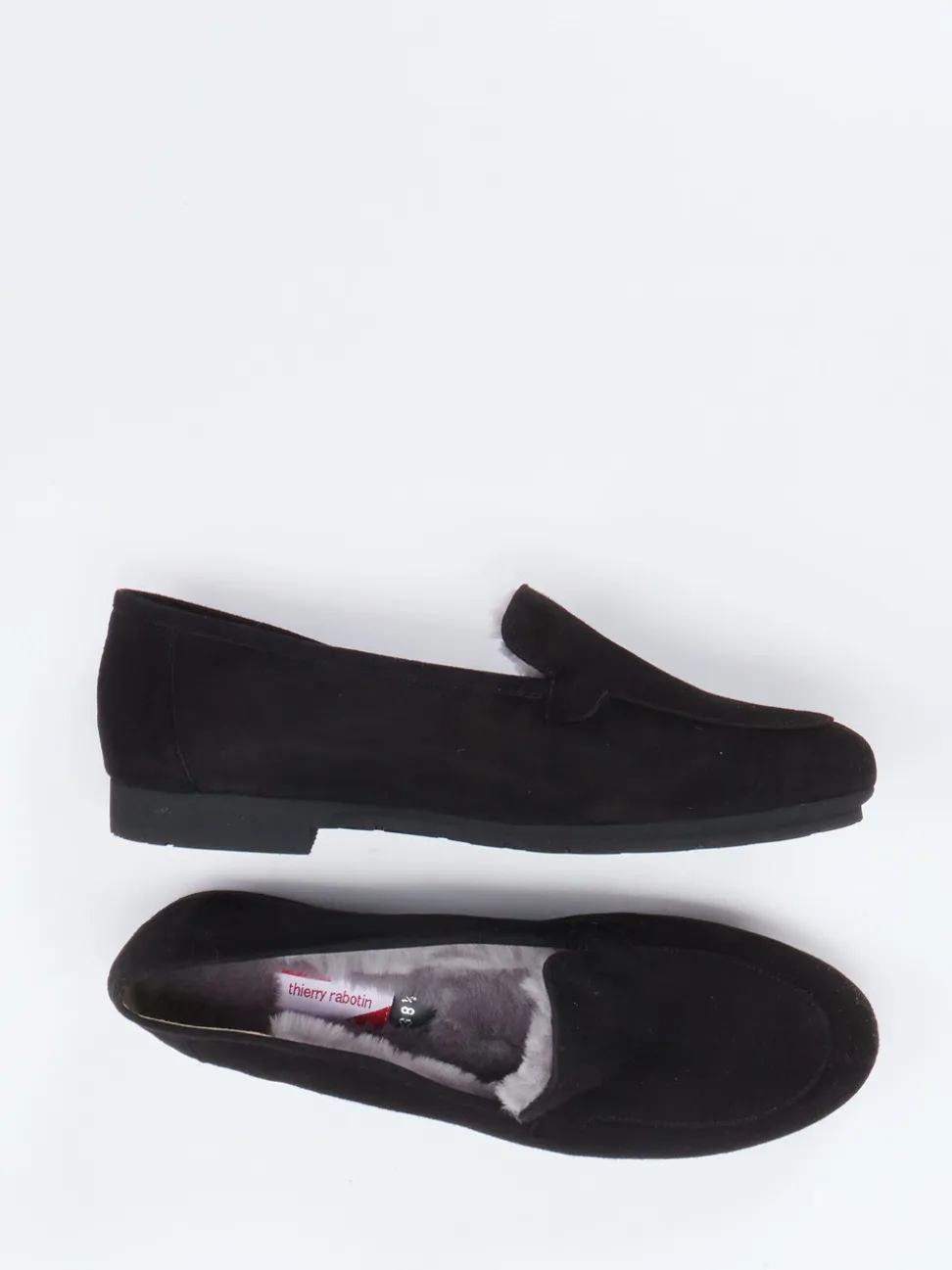 Thierry Rabotin – Slipper aus Veloursleder Schwarz