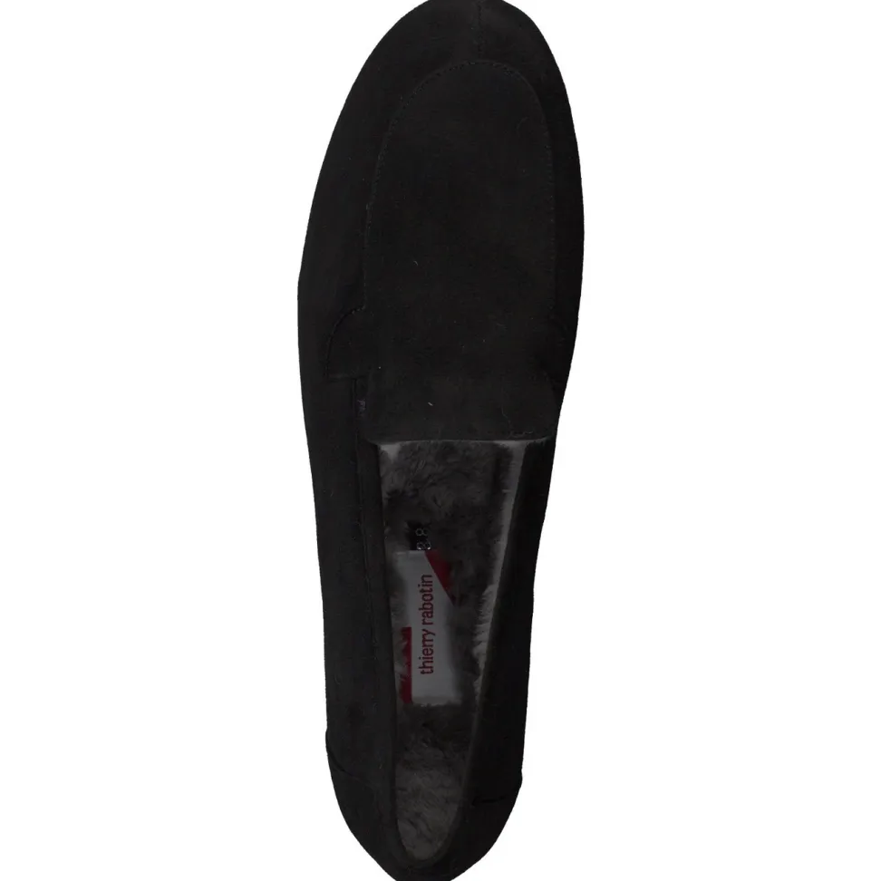 Thierry Rabotin – Slipper aus Veloursleder Schwarz