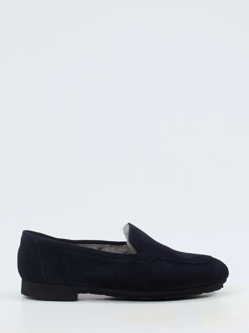 Thierry Rabotin – Slipper aus Veloursleder Dunkelblau