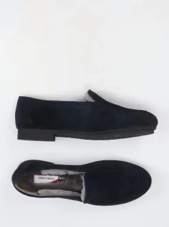 Thierry Rabotin – Slipper aus Veloursleder Dunkelblau