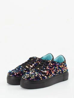 Thierry Rabotin – Sneaker aus Metallic mit Pailletten