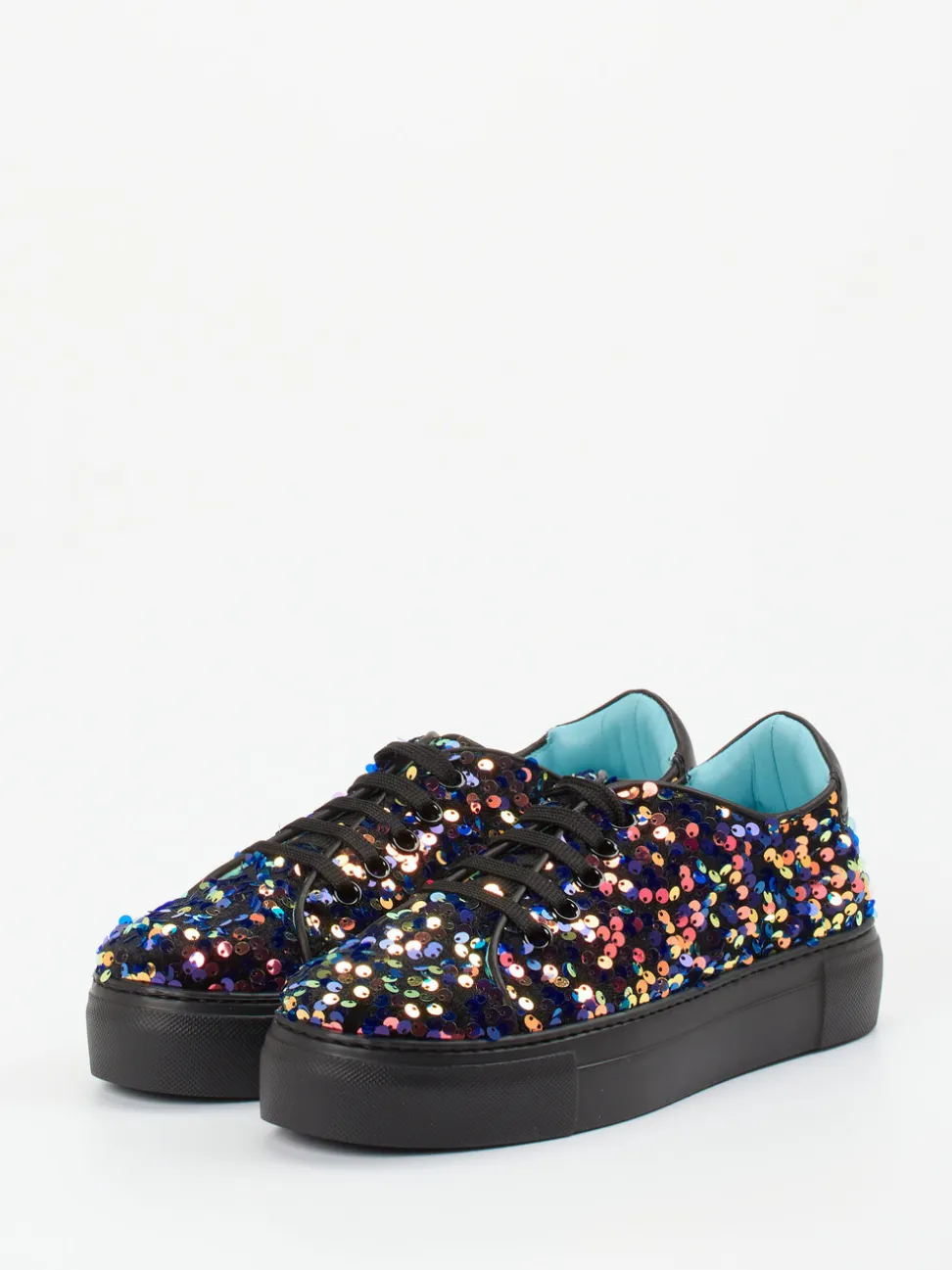 Thierry Rabotin – Sneaker aus Metallic mit Pailletten