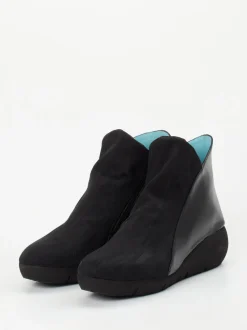Thierry Rabotin – Stiefelette aus Textil und Lammnappa